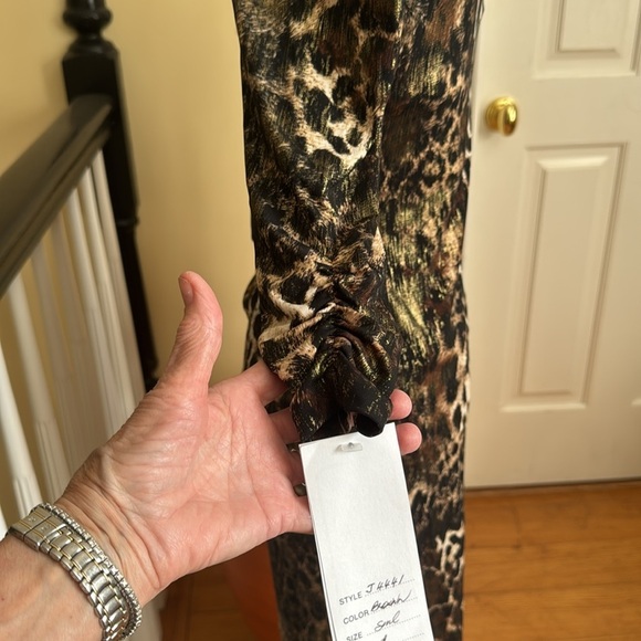 Janine of London NWT  designer and couture fashion leopard print  made in USA - Picture 6 of 13